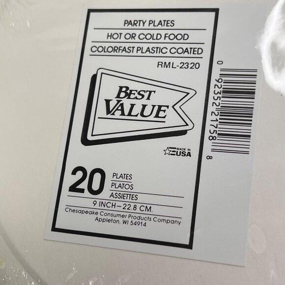 Vintage Christmas Plates Napkin Party Lot 230 pc Poinsettia Coated Red Green NIP - Picture 7 of 11